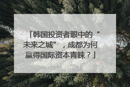 韩国投资者眼中的“未来之城”，成都为何赢得国际资本青睐？