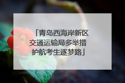 青岛西海岸新区交通运输局多举措护航考生逐梦路