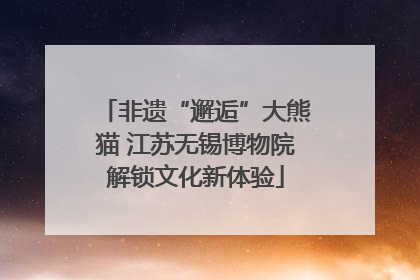 非遗“邂逅”大熊猫 江苏无锡博物院解锁文化新体验
