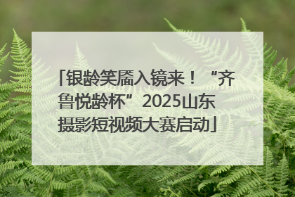 银龄笑靥入镜来！“齐鲁悦龄杯”2025山东摄影短视频大赛启动