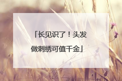 长见识了！头发做刺绣可值千金