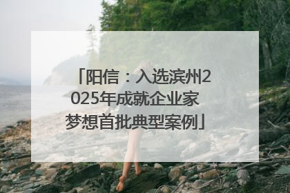 阳信：入选滨州2025年成就企业家梦想首批典型案例