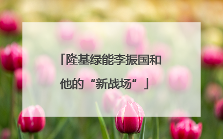 隆基绿能李振国和他的“新战场”