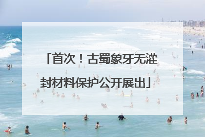 首次！古蜀象牙无灌封材料保护公开展出