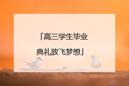 高三学生毕业典礼放飞梦想