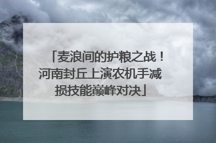麦浪间的护粮之战！河南封丘上演农机手减损技能巅峰对决
