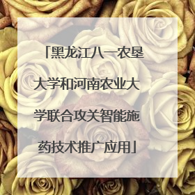黑龙江八一农垦大学和河南农业大学联合攻关智能施药技术推广应用