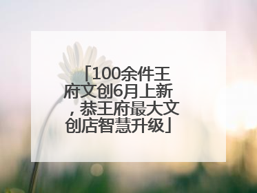 100余件王府文创6月上新，恭王府最大文创店智慧升级
