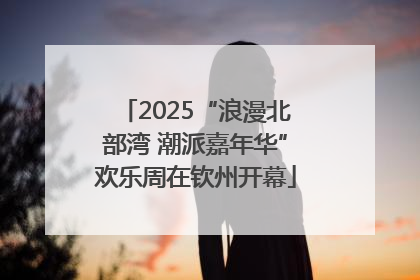 2025“浪漫北部湾 潮派嘉年华”欢乐周在钦州开幕