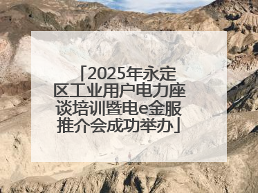 2025年永定区工业用户电力座谈培训暨电e金服推介会成功举办