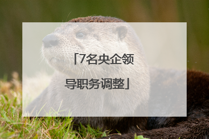 7名央企领导职务调整