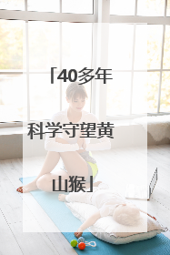 40多年科学守望黄山猴