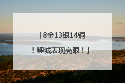 8金13银14铜！鲤城表现亮眼！